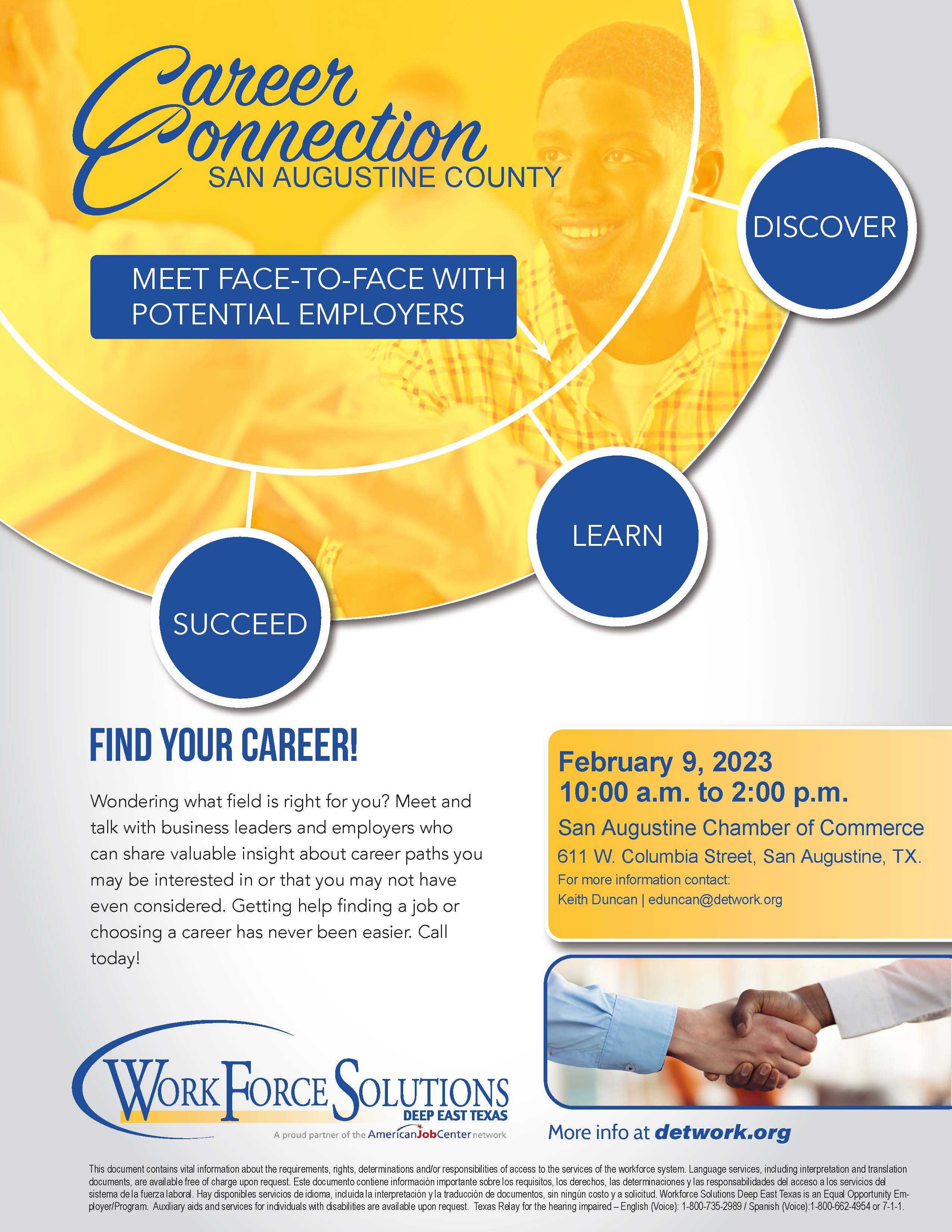 Career Connection in San Augustine County