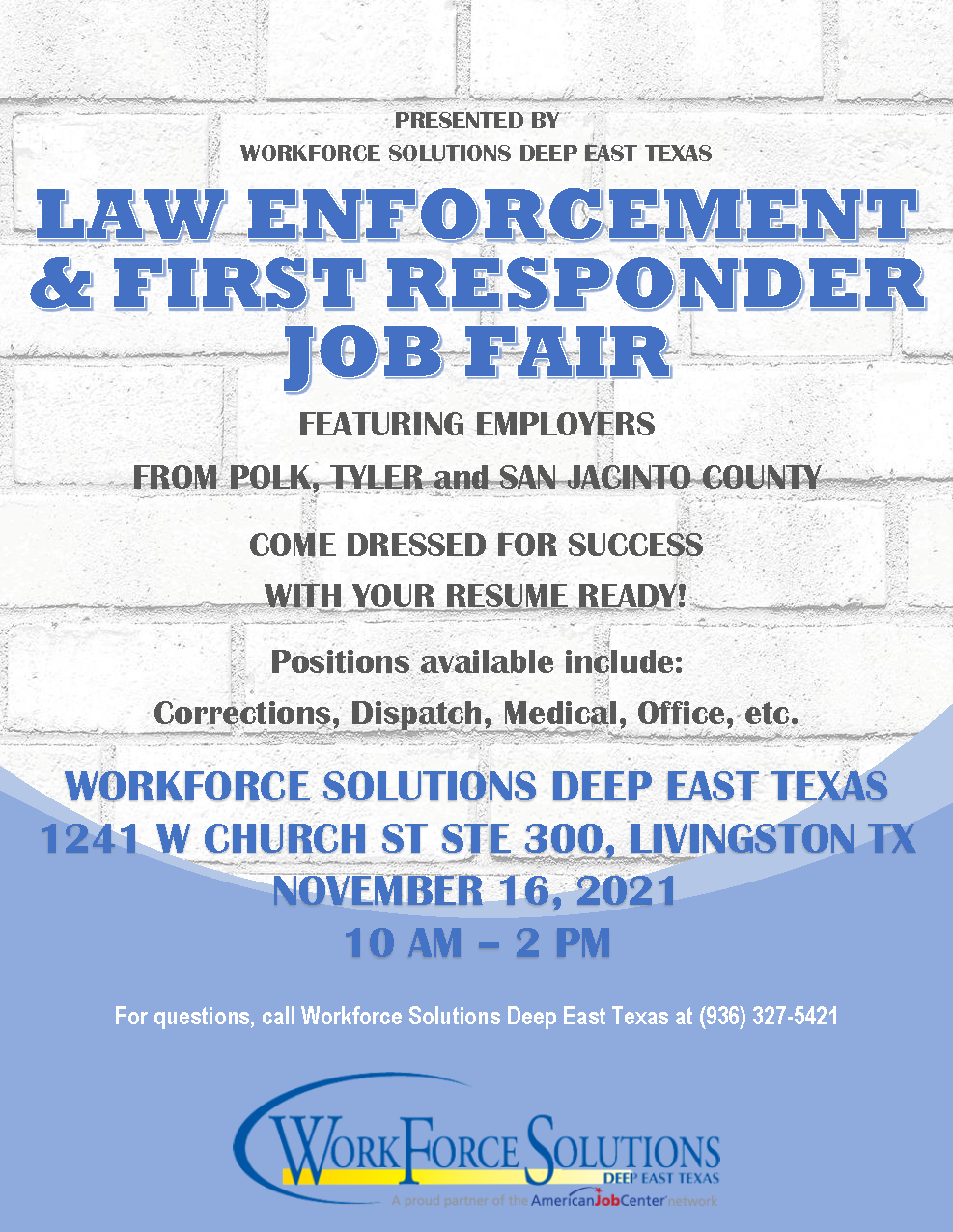 Law Enforcement and First Responder Job Fair