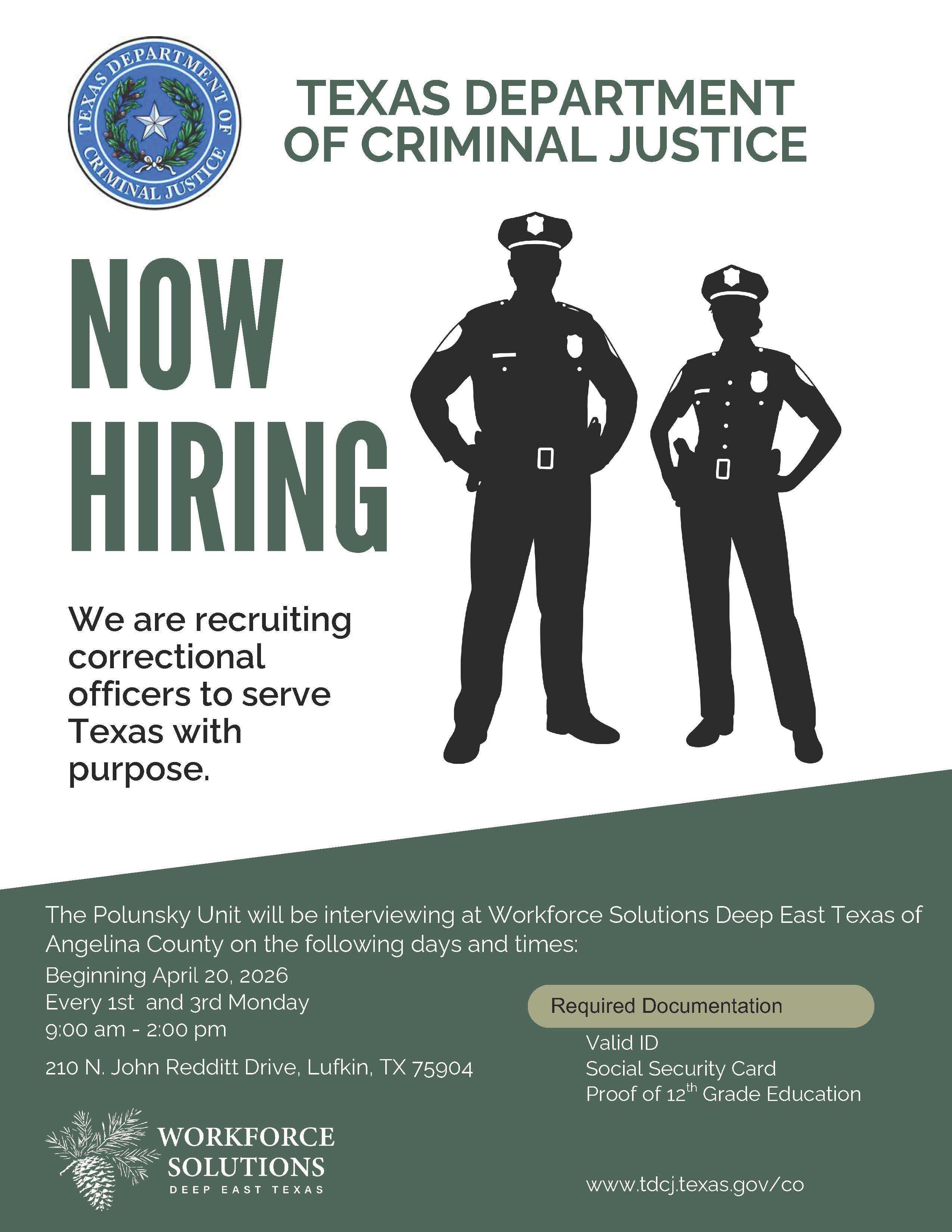Copy of TDCJ Flyer Lufkin Office Monica Peters Clark