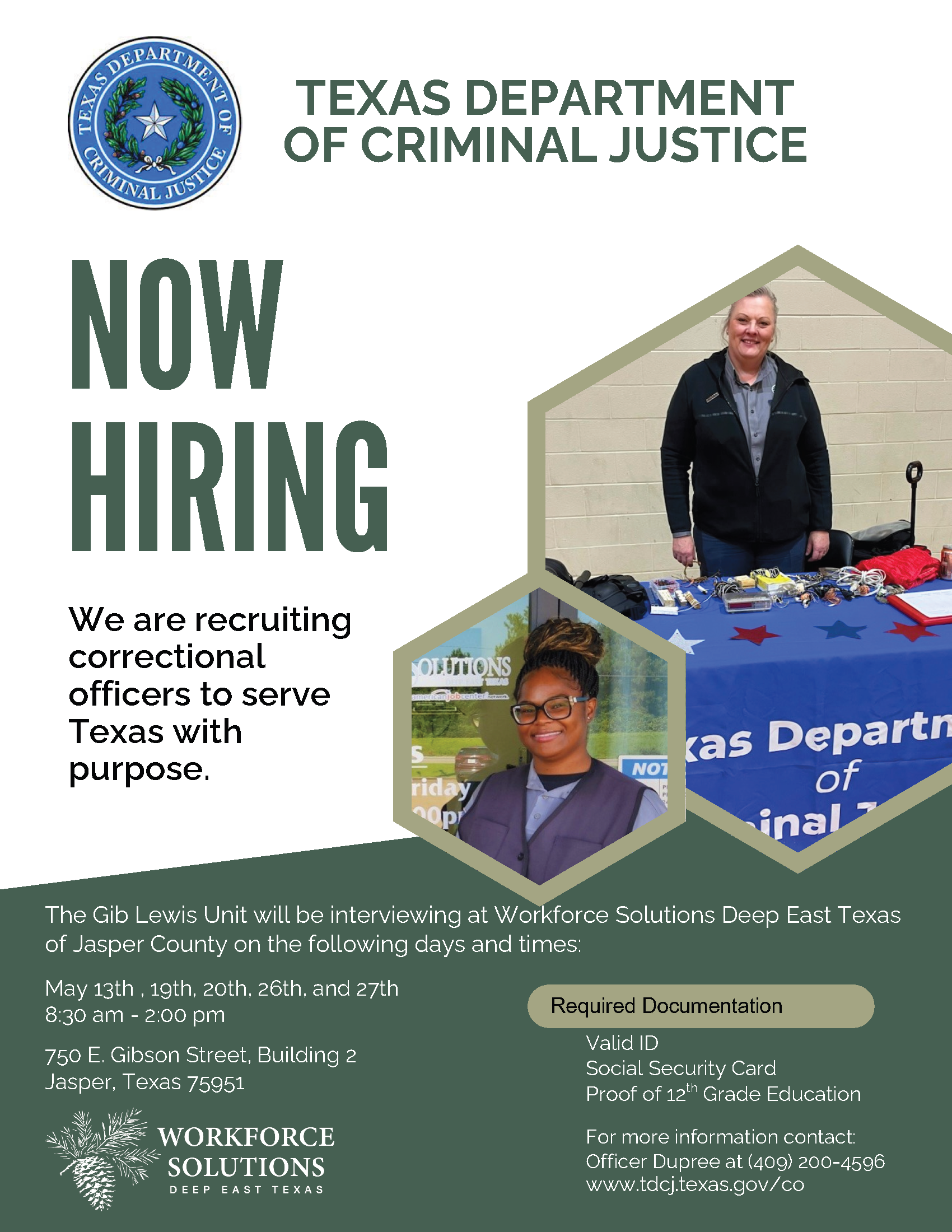 TDCJ Flyer Jasper May 2026 Monica Peters Clark