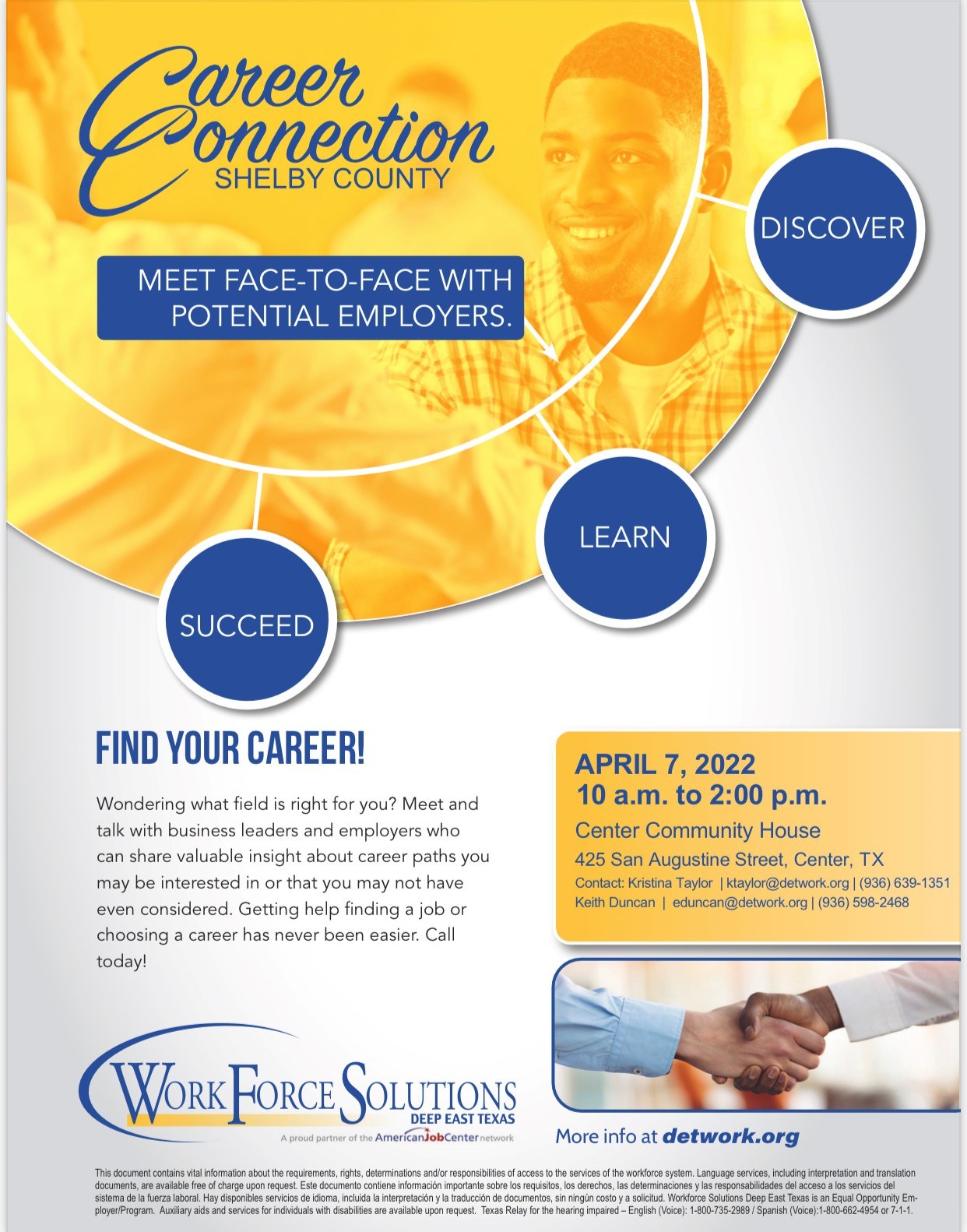 Career Connection in Shelby County Texas