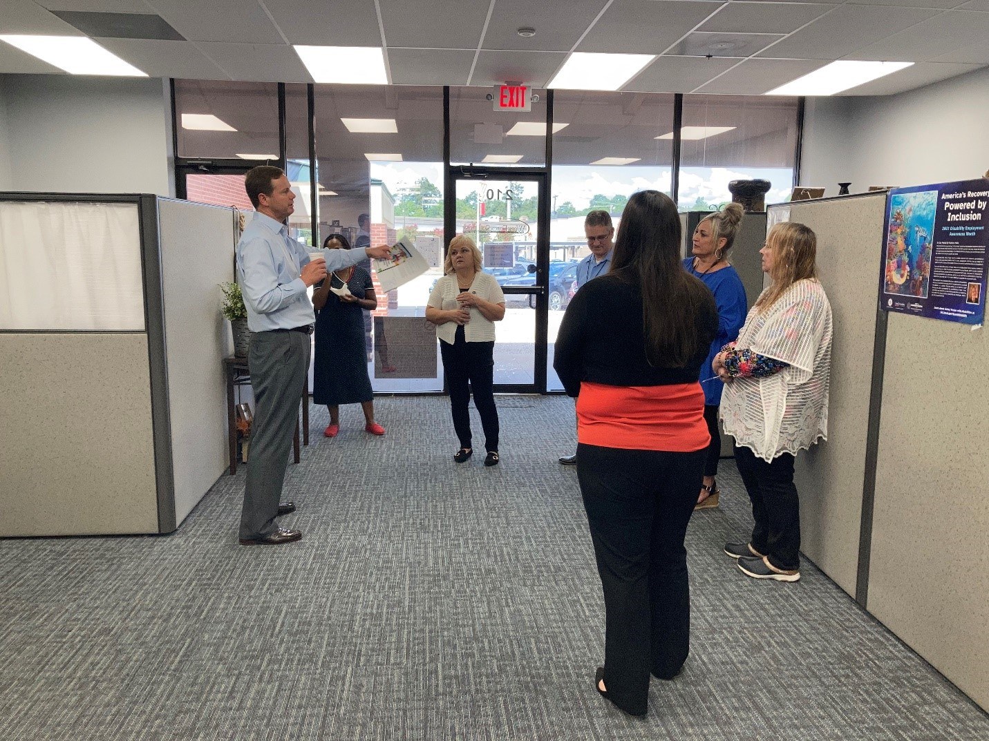 State Rep. Ashby Tours VR Offices on June 30.2022