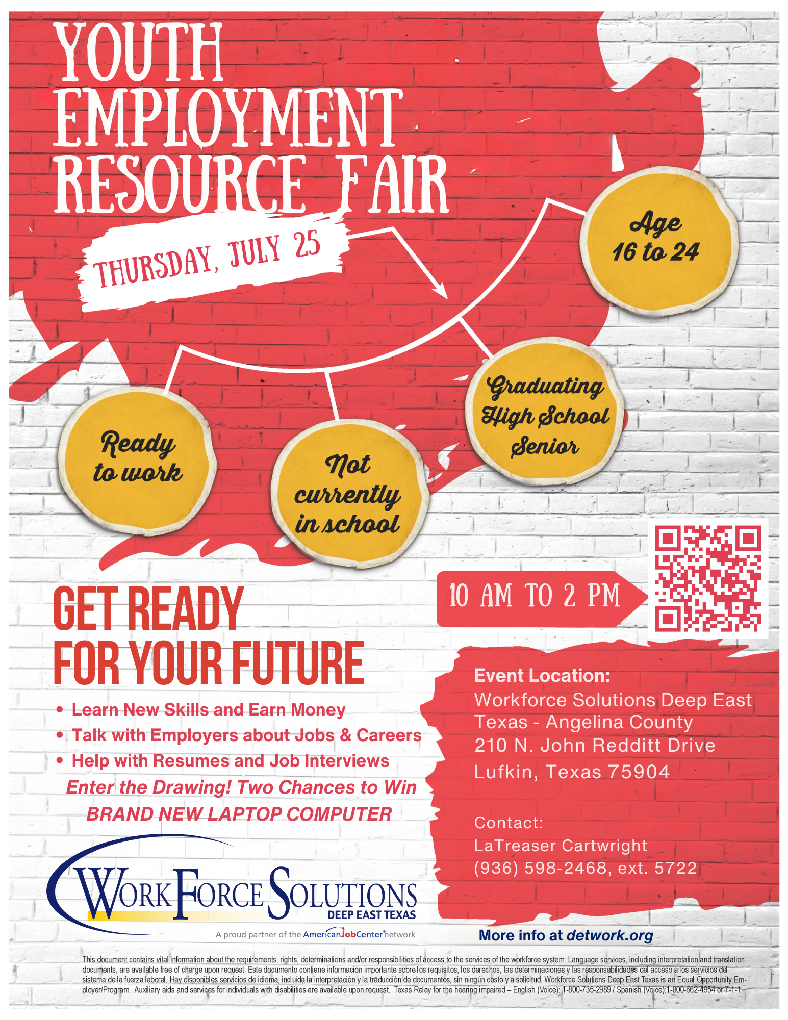 Youth Employment Resource Fair on July 25 2024